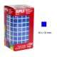 Gomet apli en formato cuadrado, 10x10 mm. azul, rollo de 6.372 uds.