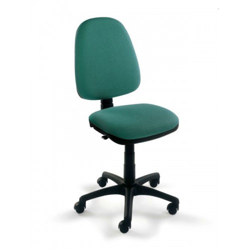 Silla de oficina danubio contacto permanente, respaldo alto y asiento regulable en altura.