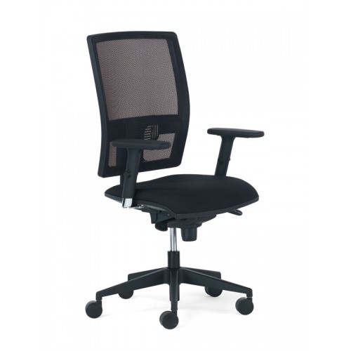 Silla de oficina new passion, syncro, asiento y respaldo regulables en altura, brazos 3d