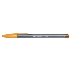 Bolígrafo bic cristal fun naranja.