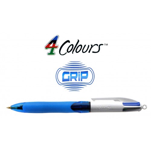 Bolígrafo retráctil multifunción bic 4 colores original.