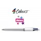 Bolígrafo retráctil multifunción bic 4 colores original.