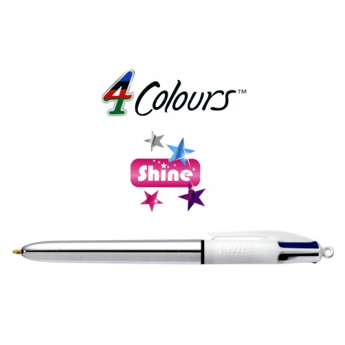 Bolígrafo retráctil multifunción bic 4 colores original.