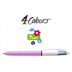 Bolígrafo retráctil multifunción bic 4 colores fun.
