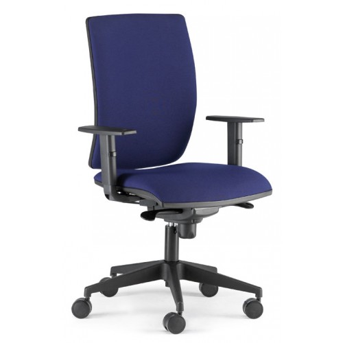 Silla de oficina pop, syncro, asiento y respaldo regulables en altura, brazos 1d