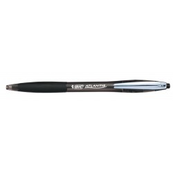 Bolígrafo retráctil bic atlantis soft negro