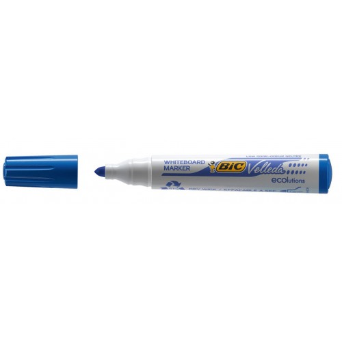 Marcador pizarra blanca bic velleda 1701, azul