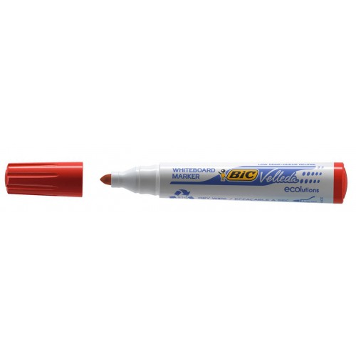 Marcador pizarra blanca bic velleda 1701, rojo