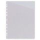 Funda planos multitaladro 11 taladros en pvc de 100 micras grafoplas din a4, corte diagonal, transparente