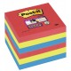 Bloc de notas adhesivas 3m post-it super sticky 47,6x47,6 mm. color río de janeiro, pack de 12 blocs.