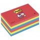 Bloc de notas adhesivas 3m post-it super sticky 47,6x47,6 mm. color río de janeiro, pack de 12 blocs.