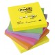Bloc de notas adhesivas 3m post-it z-notes 76x76 mm. color surtidos neón, pack de 6 blocs.