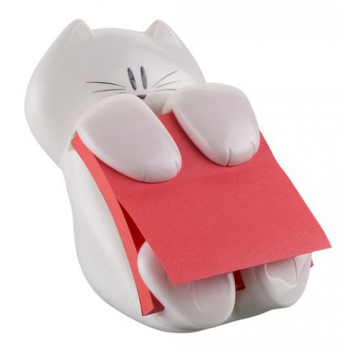 Dispensador de notas adhesivas 3m post-it z-notes en forma de manzana.