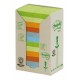 Bloc de notas adhesivas 3m post-it recicladas 653, 38x51 mm. colores surtidos pastel, torre de 24 blocs