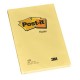 Bloc de notas adhesivas 3m post-it xl 659, 102x152 mm. canary yellow