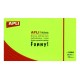 Bloc de notas adhesivas apli gama funny, 125x75 mm. verde fluorescente
