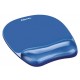 Alfombrilla con reposamuñecas para ratón fellowes gel crystal™, azul