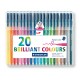 Rotulador escolar staedtler triplus color 323, colores surtidos, estuche de 20 uds.