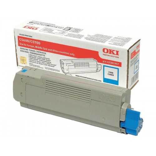 Toner laser oki c5600/5700 cyan.