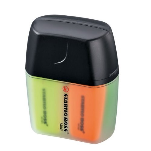 Marcador fluorescente stabilo boss mini en colores surtidos, estuche mini boss de 4 uds.