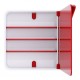 Armario para medicinas paperflow en color rojo.