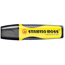 Marcador fluorescente stabilo boss executive amarillo.