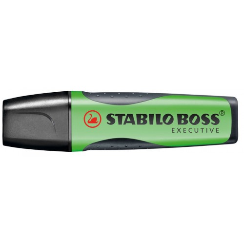 Marcador fluorescente stabilo boss executive verde.