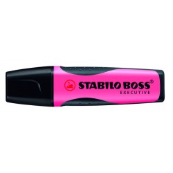 Marcador fluorescente stabilo boss executive rosa.