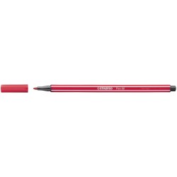 Rotulador punta de fibra Stabilo Pen 68 rojo oscuro.