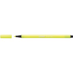 Rotulador punta de fibra stabilo pen 68, amarillo fluorescente