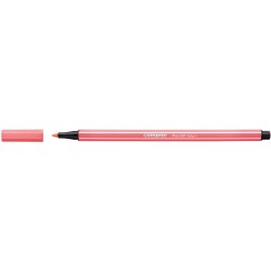 Rotulador punta de fibra stabilo pen 68, rojo fluorescente