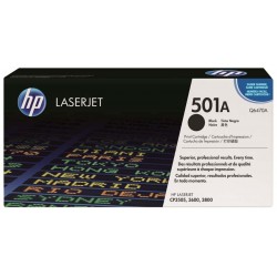 Toner laser hewlett packard color laserjet 3600/3600dn/3600n, 501a negro