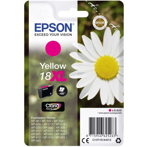 Cartucho ink-jet epson expression home xp-100 series/xp-102, 18xl magenta