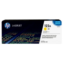 Toner laser hewlett packard laserjet color 2550/2800/2820/2840, 122A amarillo.