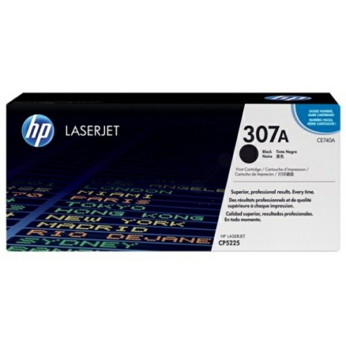 Toner laser hewlett packard laserjet color laserjet cp5200 series/cp5220 series/cp5225, 307a negro