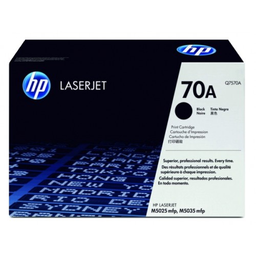 Toner laser hewlett packard laserjet m5000 series/m5025 mfp/m5035 mfp, 70a negro