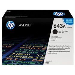 Toner laser hewlett packard color laserjet 4700/4700dn/4700dtn, 643A negro