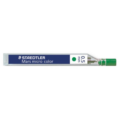 Minas staedtler mars micro color verde 254 05-5, tubo con 12 uds.