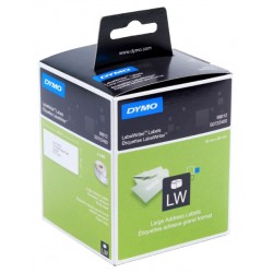 Etiqueta dymo labelwriter™, 36x89 mm. papel blanco, 2 rollos de 260 uds.