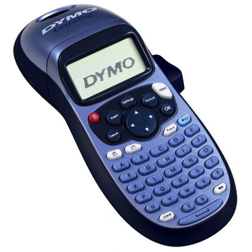 Rotuladora electrónica dymo letratag lt100-h, portátil, azul/negro