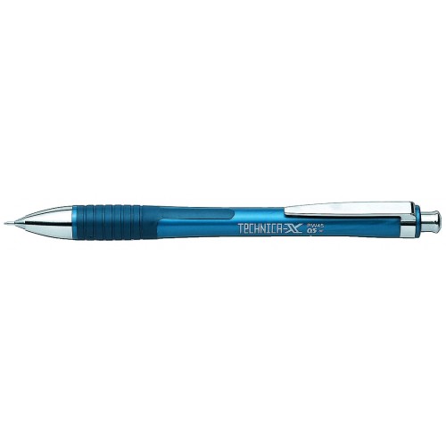 Portaminas recargable pentel technica-x pw45 0,5 mm. azul marino