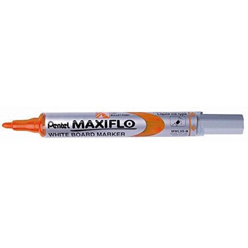 Marcador pizarra blanca pentel maxiflo mwl5s, naranja