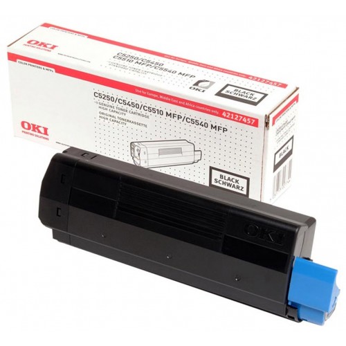Toner laser oki c5250/c5450/c5110 mfp/c5540 mfp negro.
