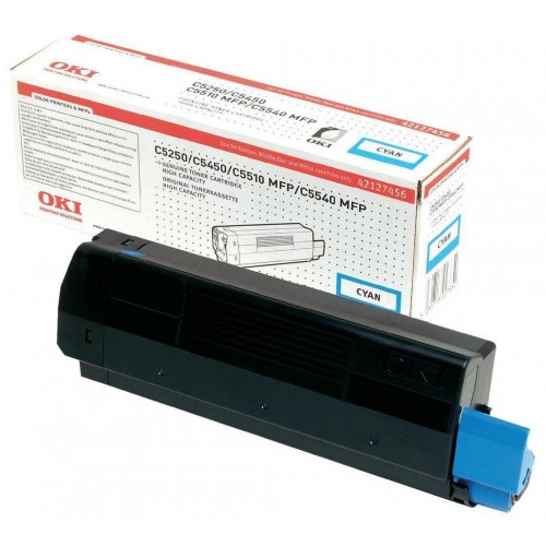 Toner laser oki c5250/c5450/c5110 mfp/c5540 mfp cyan.