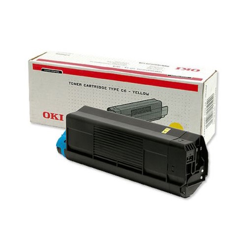 Toner laser oki c3100 amarillo type c6l.