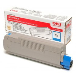 Toner laser oki c5550/5800/5900 cyan type c8.
