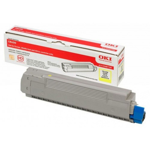 Toner laser oki c8600/8800 amarillo.