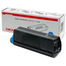 Toner laser oki c5100/5200/5300/5400 cyan type c6.