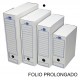 Caja de archivo definitivo liderpapel folio prolongado, cartón ondulado blanco