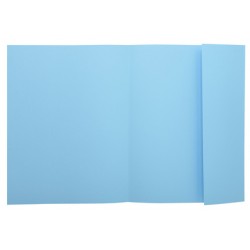 Subcarpeta cartulina con 1 solapa lateral exacompta en formato din a-4, color azul claro.
